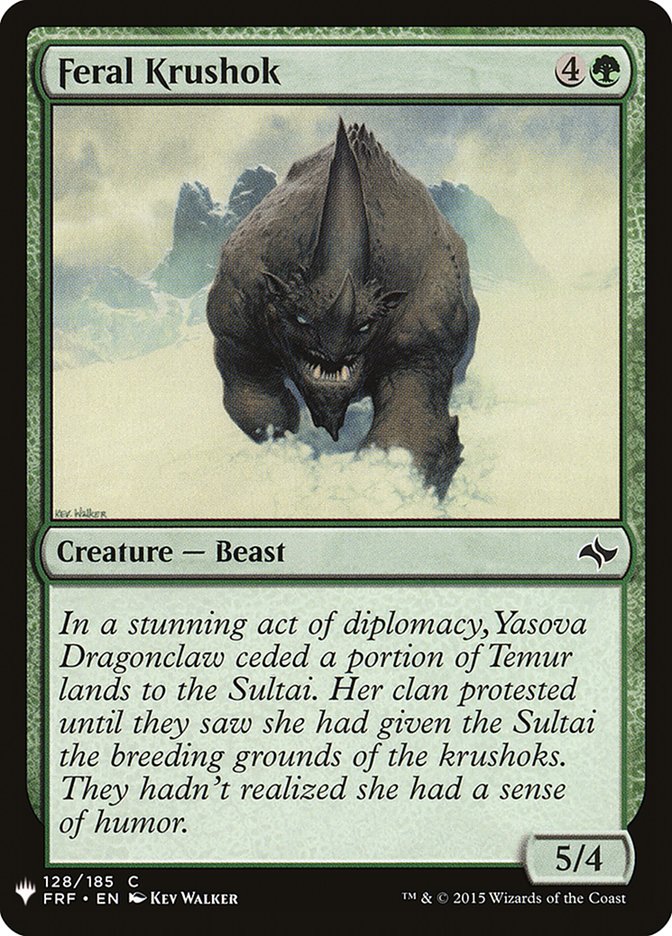 Feral Krushok [Mystery Booster] | Gamer Loot