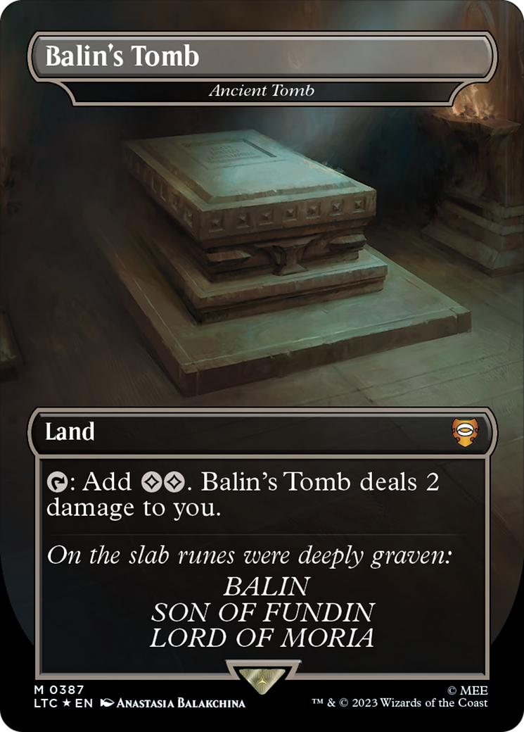 Balin's Tomb - Ancient Tomb (Surge Foil Realms and Relics) [The Lord of the Rings: Tales of Middle-Earth Commander] | Gamer Loot