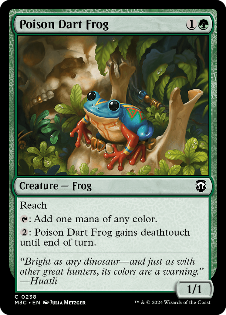 Poison Dart Frog (Ripple Foil) [Modern Horizons 3 Commander] | Gamer Loot