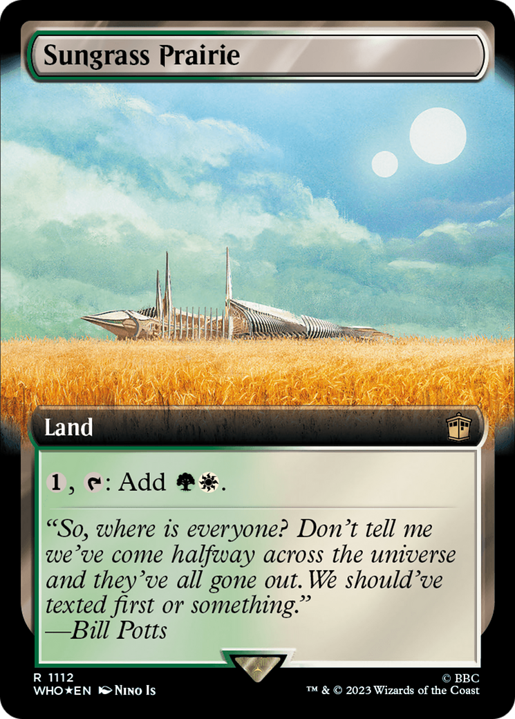 Sungrass Prairie (Extended Art) (Surge Foil) [Doctor Who] | Gamer Loot