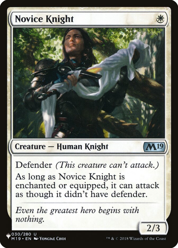 Novice Knight [The List] | Gamer Loot