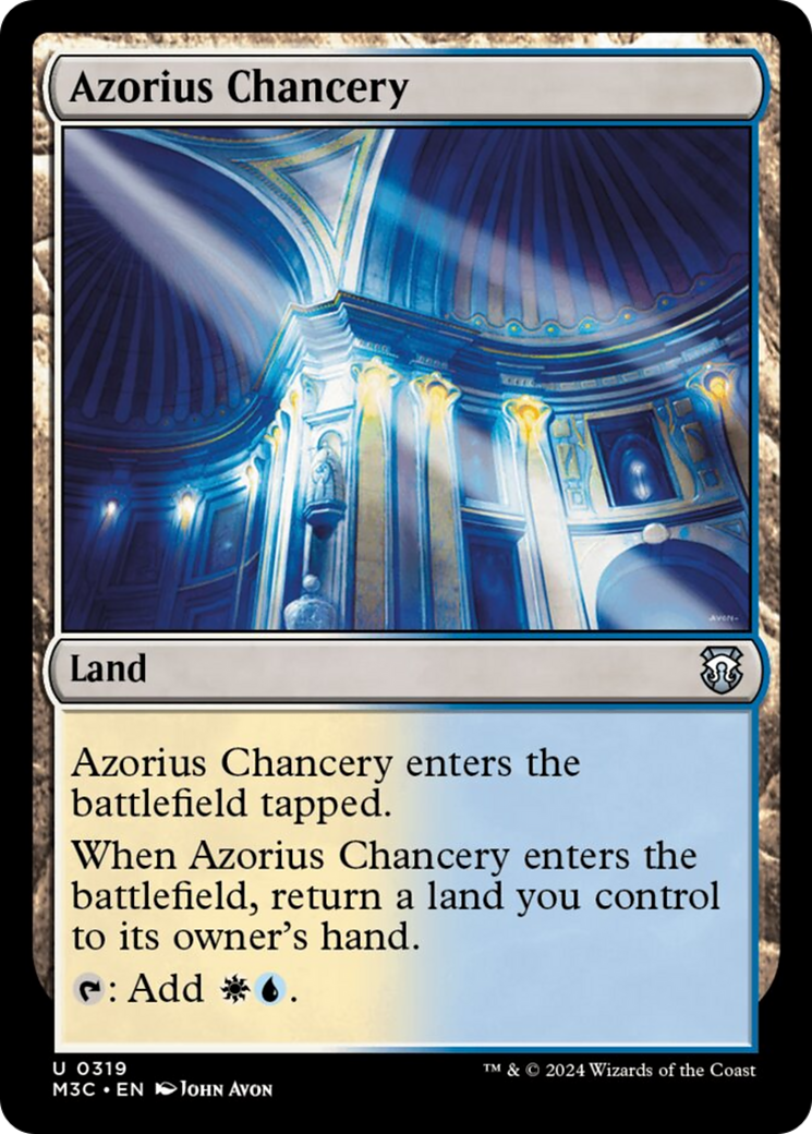 Azorius Chancery (Ripple Foil) [Modern Horizons 3 Commander] | Gamer Loot