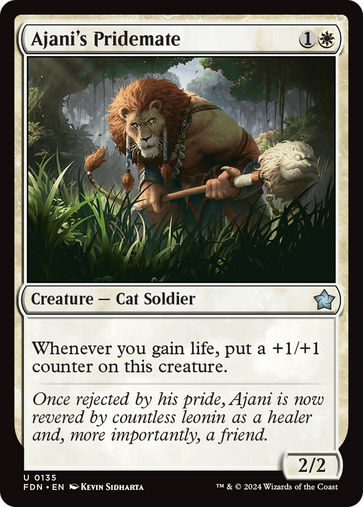 Ajani's Pridemate [Foundations] | Gamer Loot