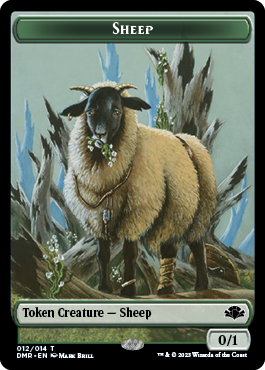 Zombie // Sheep Double-Sided Token [Dominaria Remastered Tokens] | Gamer Loot