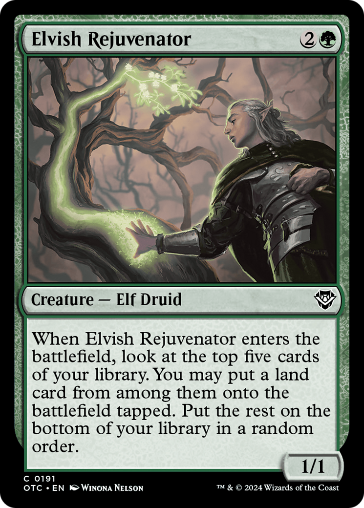 Elvish Rejuvenator [Outlaws of Thunder Junction Commander] | Gamer Loot