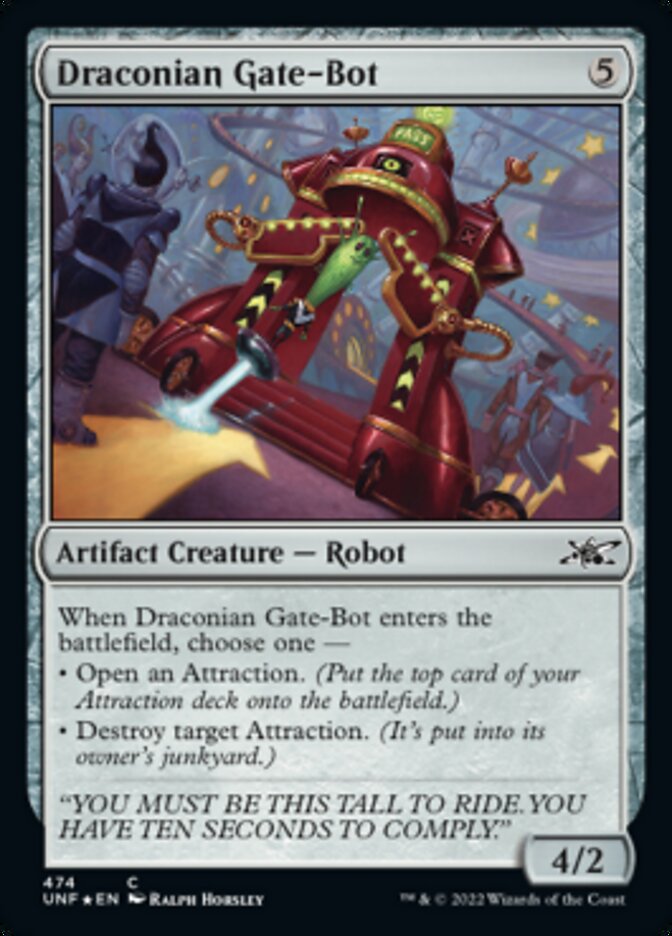 Draconian Gate-Bot (Galaxy Foil) [Unfinity] | Gamer Loot