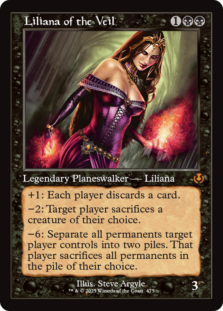 Liliana of the Veil (Retro Frame) [Innistrad Remastered] | Gamer Loot