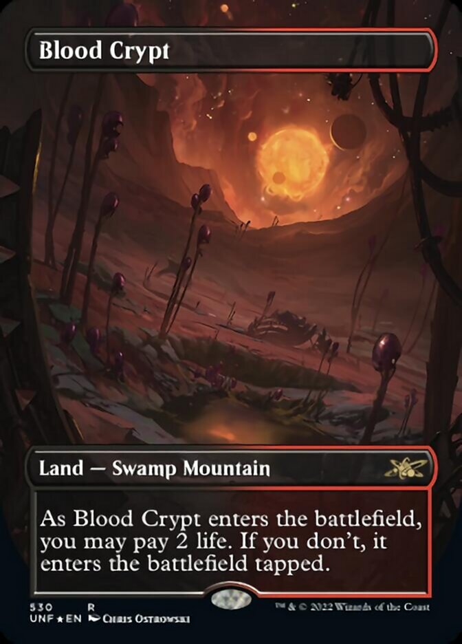 Blood Crypt (Borderless) (Galaxy Foil) [Unfinity] | Gamer Loot