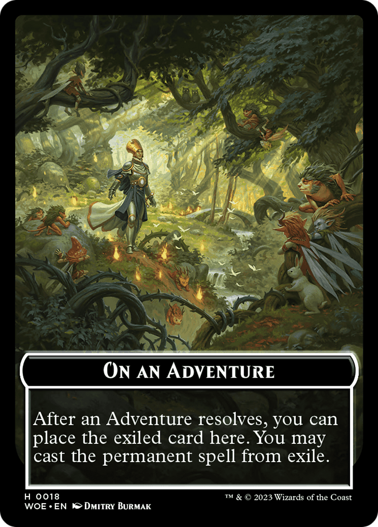 On an Adventure Emblem [Wilds of Eldraine Tokens] | Gamer Loot