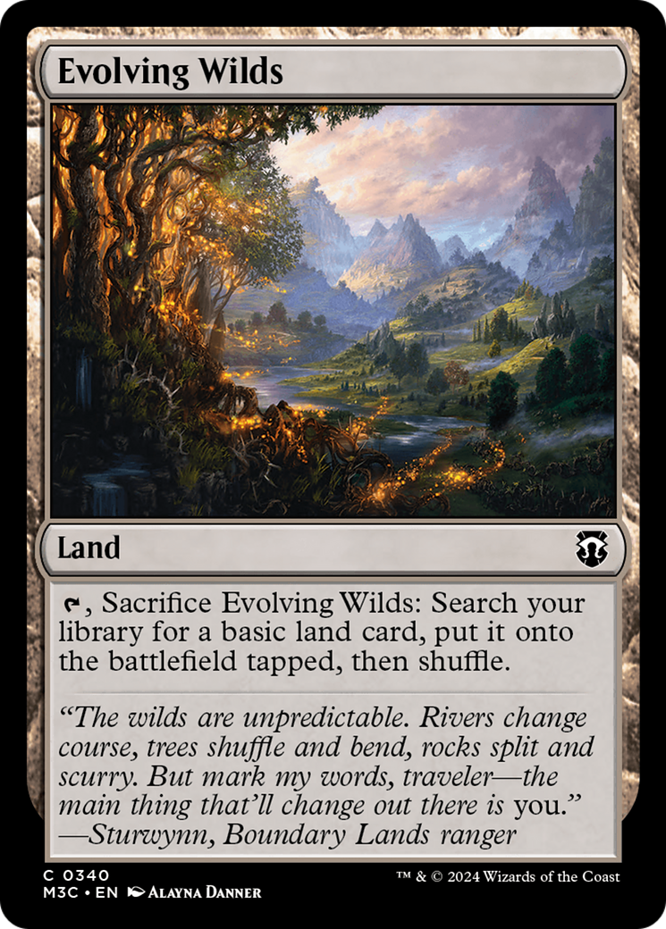 Evolving Wilds (Ripple Foil) [Modern Horizons 3 Commander] | Gamer Loot