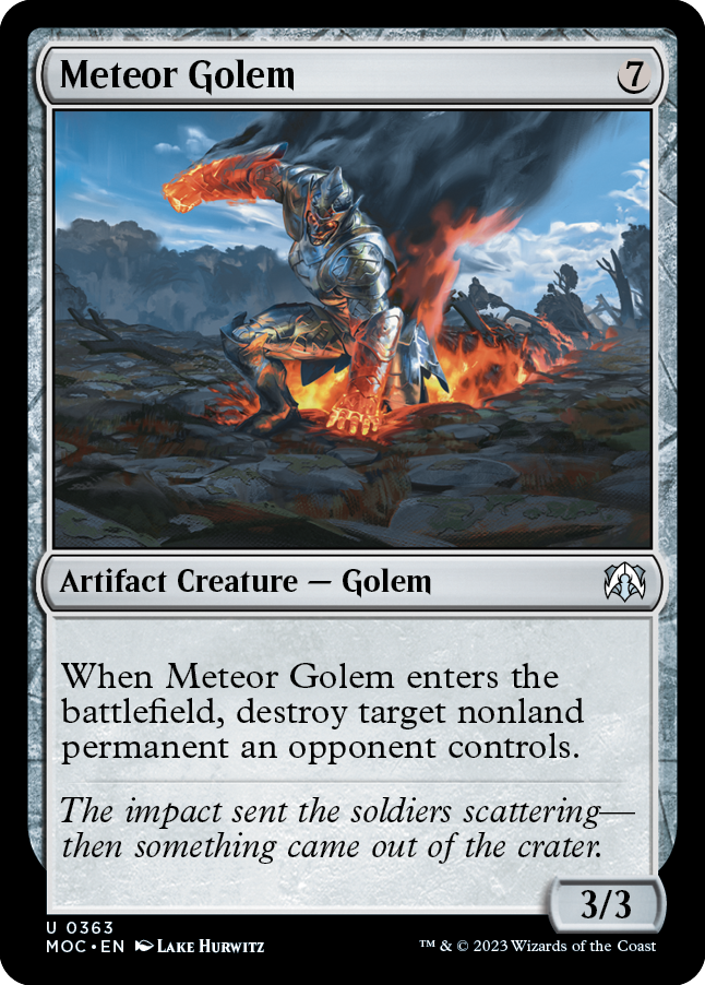 Meteor Golem [March of the Machine Commander] | Gamer Loot