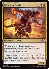 Mayhem Devil [Duskmourn: House of Horror Commander] | Gamer Loot