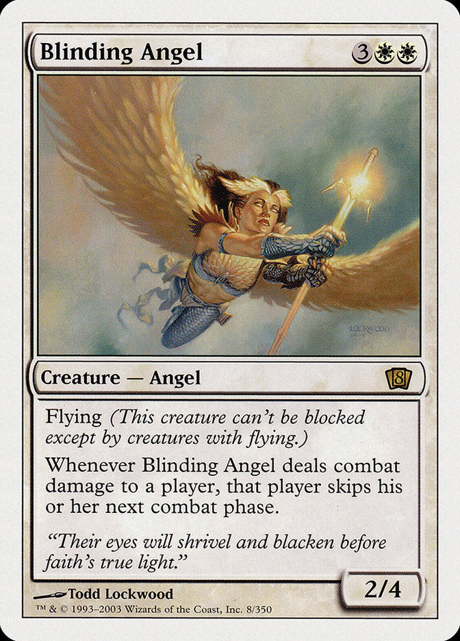 Blinding Angel (8th Edition) [Oversize Cards] | Gamer Loot