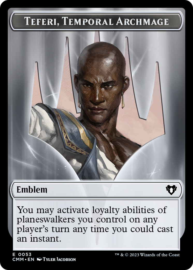 Teferi, Temporal Archmage Emblem [Commander Masters Tokens] | Gamer Loot