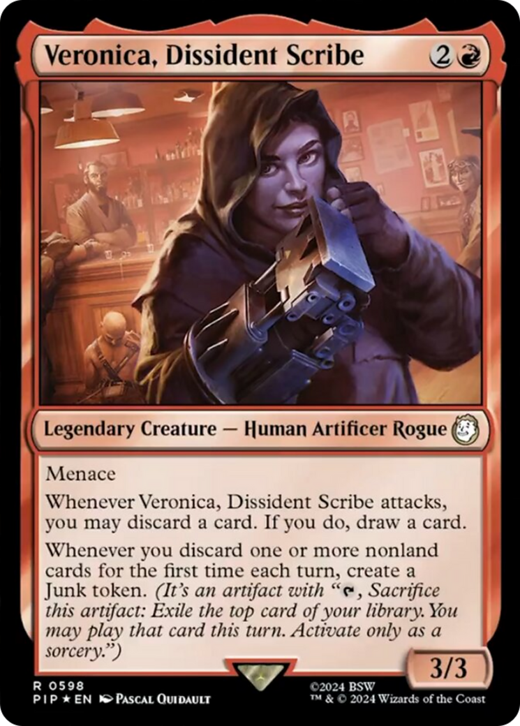 Veronica, Dissident Scribe (Surge Foil) [Fallout] | Gamer Loot