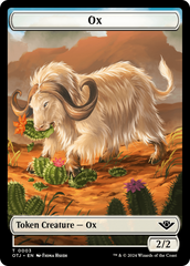 Treasure // Ox Double-Sided Token [Outlaws of Thunder Junction Tokens] | Gamer Loot