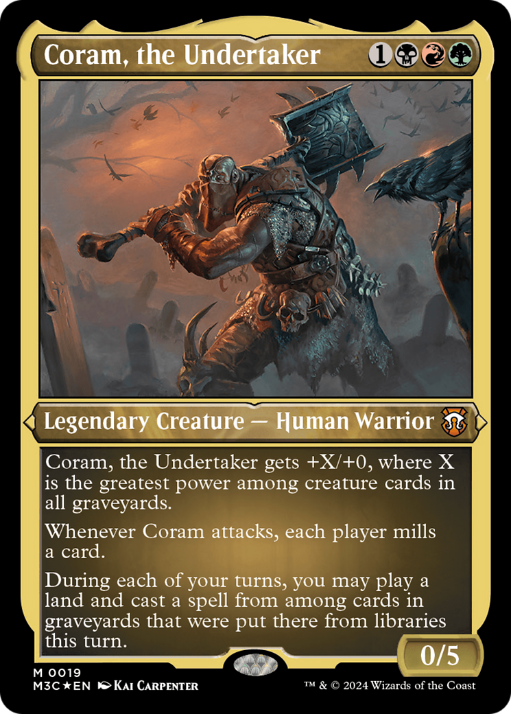 Coram, the Undertaker (Foil Etched) [Modern Horizons 3 Commander] | Gamer Loot