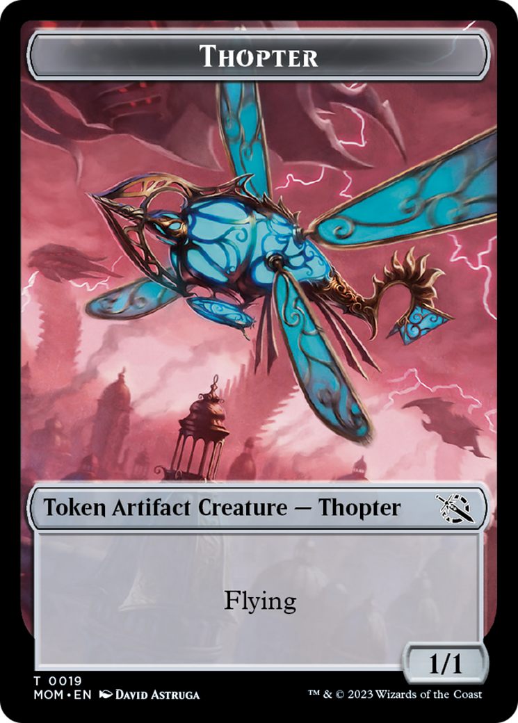 Treasure (20) // Thopter Double-Sided Token [March of the Machine Tokens] | Gamer Loot