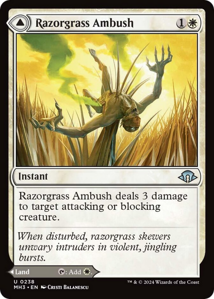 Razorgrass Ambush // Razorgrass Field [Modern Horizons 3] | Gamer Loot