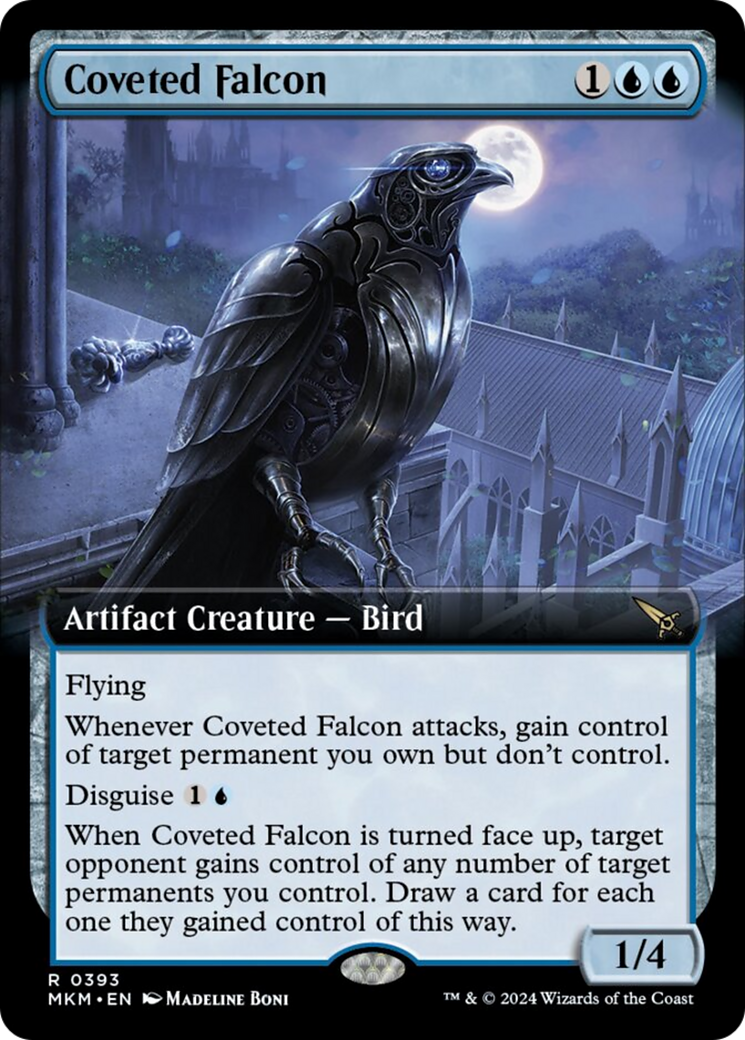 Coveted Falcon (Extended Art) [Murders at Karlov Manor] | Gamer Loot