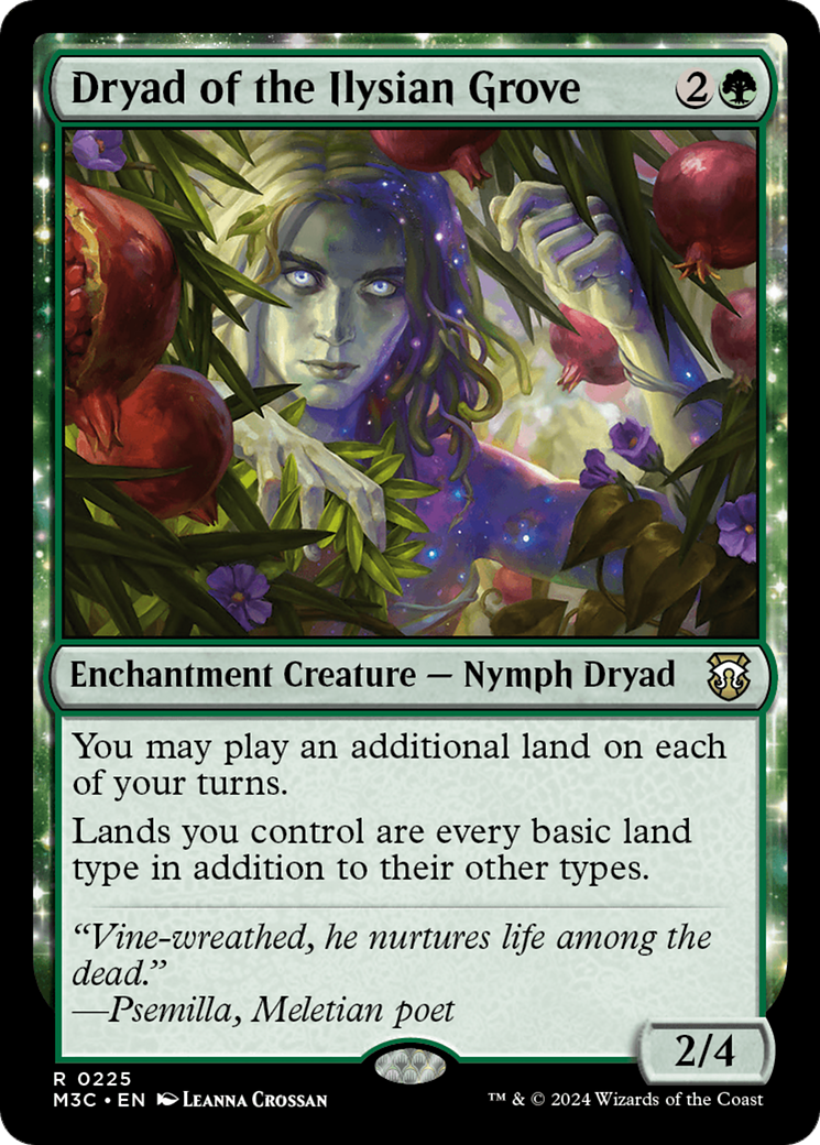 Dryad of the Ilysian Grove (Ripple Foil) [Modern Horizons 3 Commander] | Gamer Loot