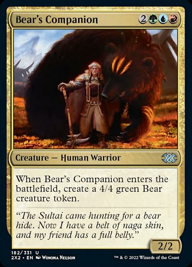 Bear's Companion [Double Masters 2022] | Gamer Loot