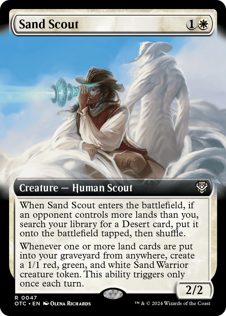 Sand Scout (Extended Art) [Outlaws of Thunder Junction Commander] | Gamer Loot