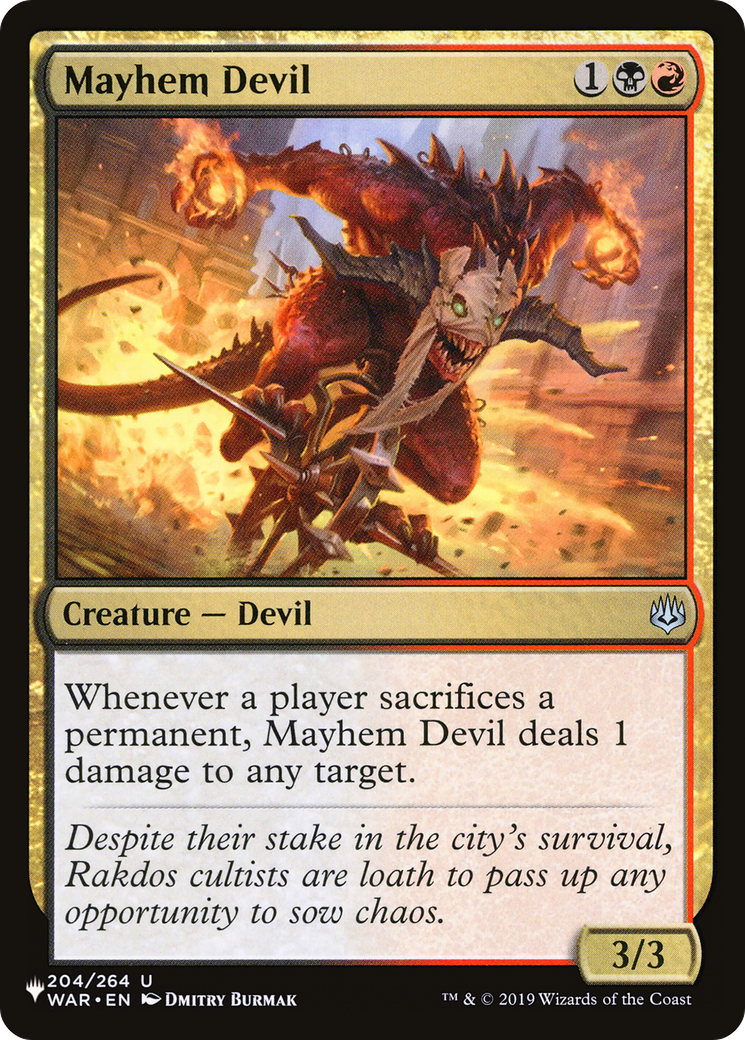 Mayhem Devil [The List Reprints] | Gamer Loot