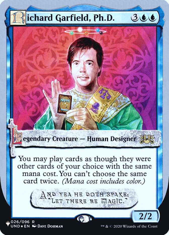 Richard Garfield, Ph.D. (Unfinity Foil Edition) [The List] | Gamer Loot