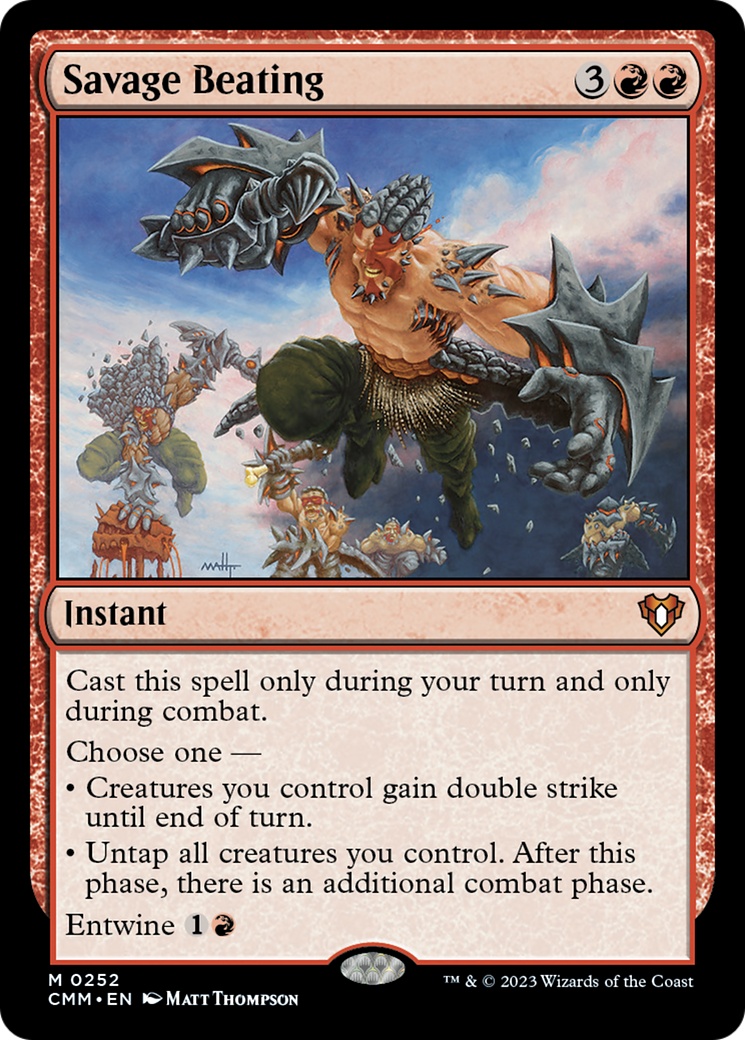 Savage Beating [Commander Masters] | Gamer Loot