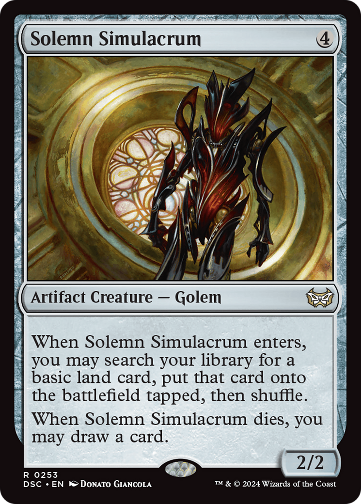 Solemn Simulacrum [Duskmourn: House of Horror Commander] | Gamer Loot