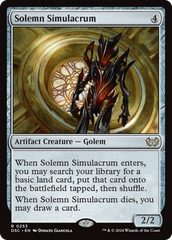 Solemn Simulacrum [Duskmourn: House of Horror Commander] | Gamer Loot
