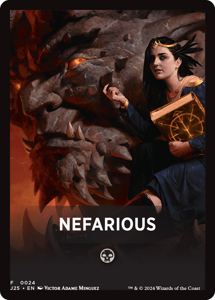 Nefarious Theme Card [Foundations Jumpstart Front Cards] | Gamer Loot