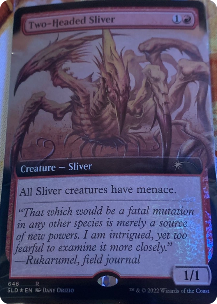 Two-Headed Sliver (Extended Art) [Secret Lair Drop Promos] | Gamer Loot