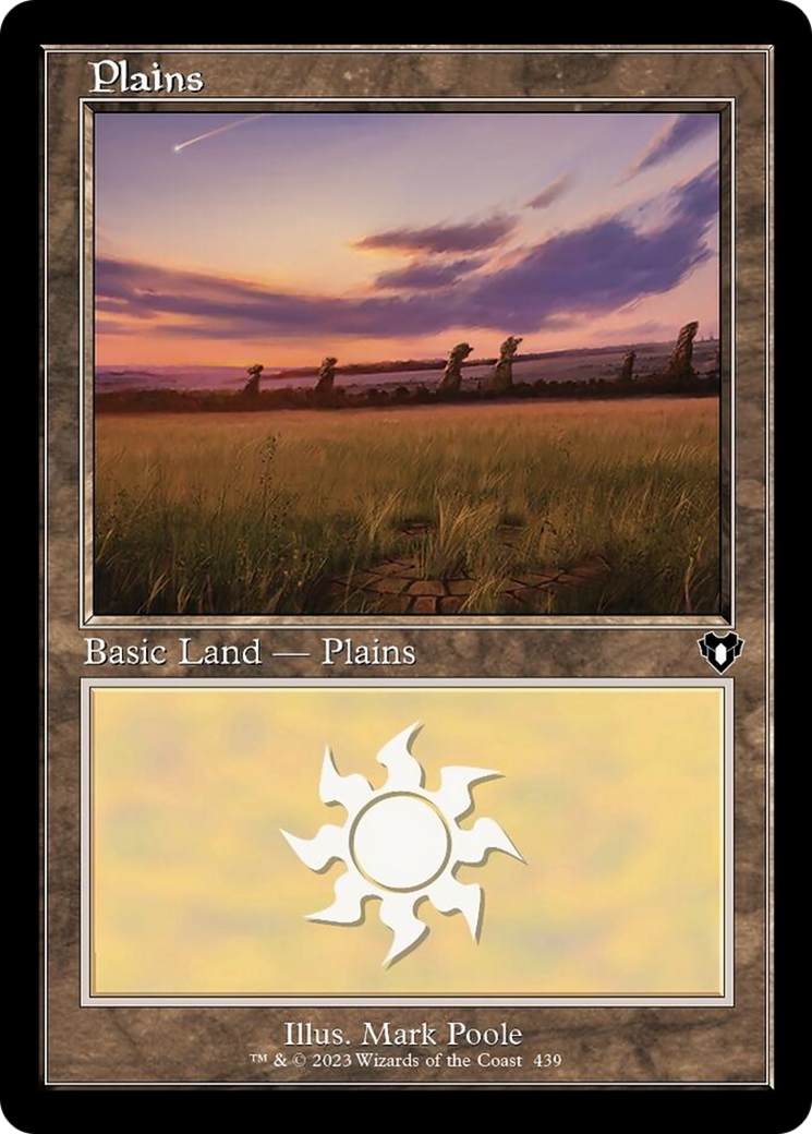 Plains (439) (Retro) [Commander Masters] | Gamer Loot