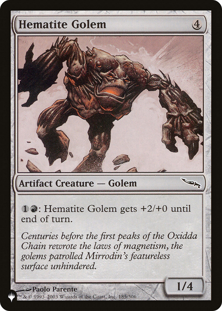 Hematite Golem [The List Reprints] | Gamer Loot