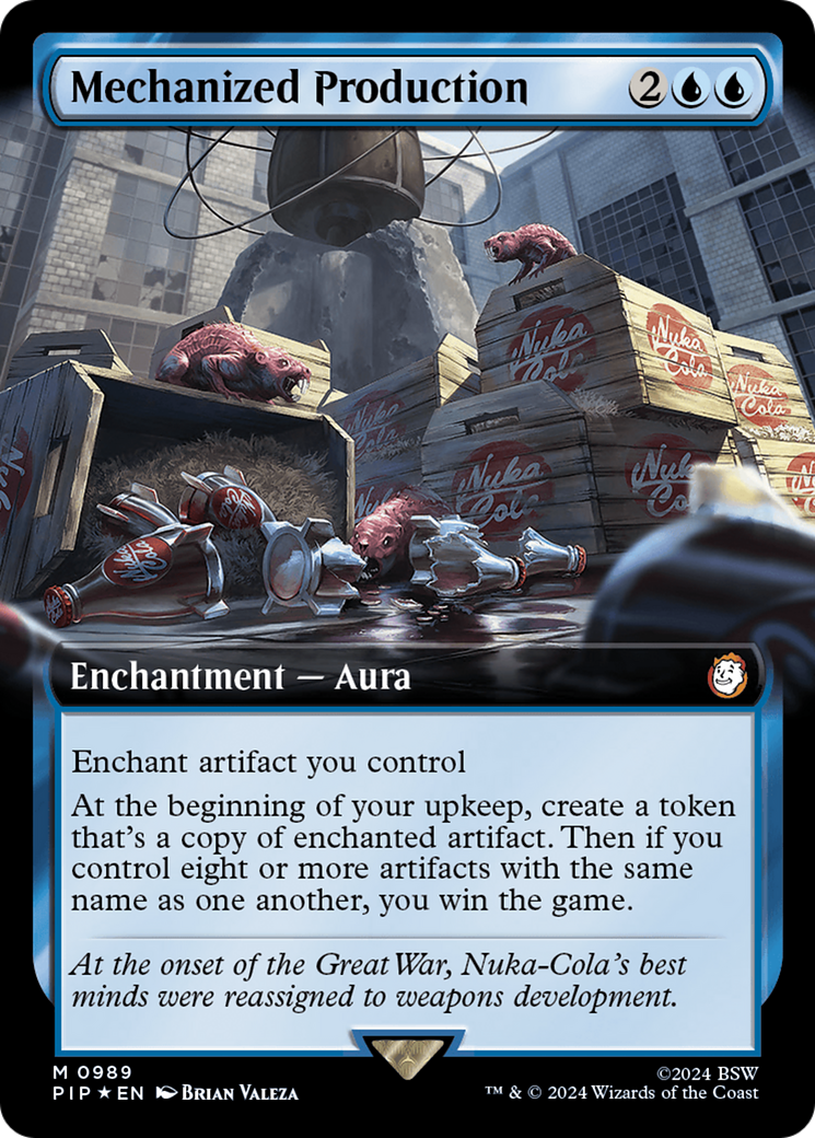 Mechanized Production (Extended Art) (Surge Foil) [Fallout] | Gamer Loot