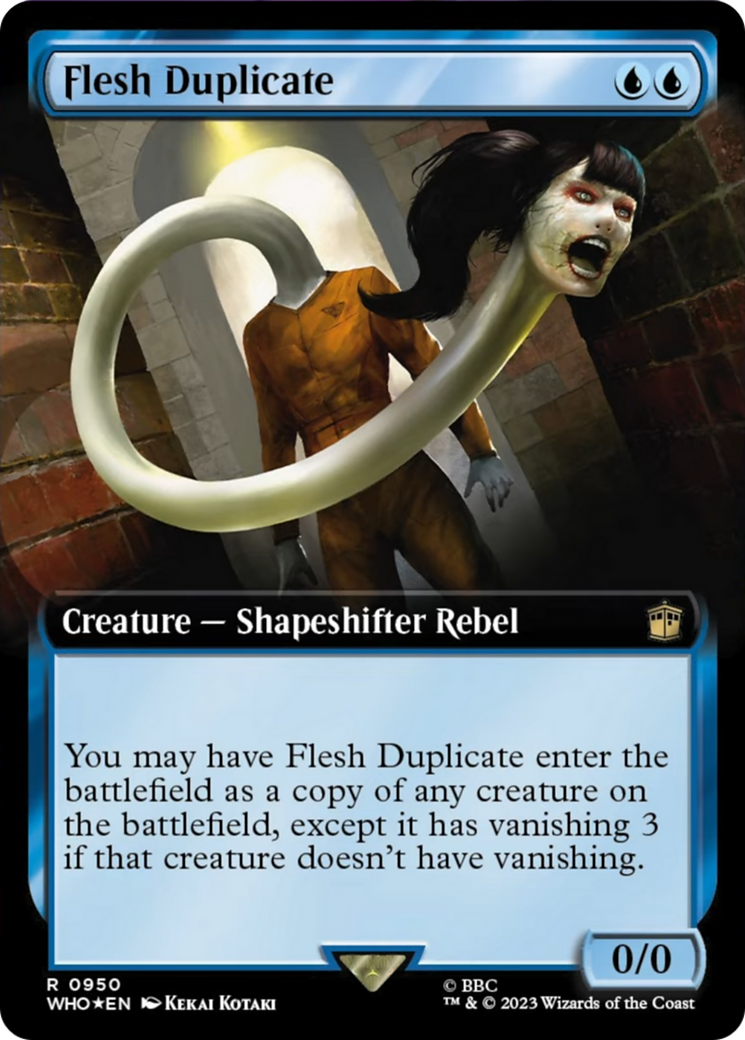 Flesh Duplicate (Extended Art) (Surge Foil) [Doctor Who] | Gamer Loot