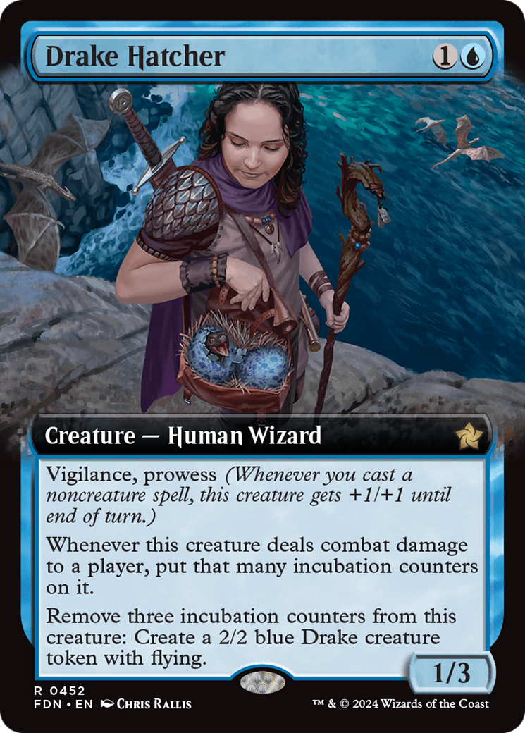 Drake Hatcher (Extended Art) [Foundations] | Gamer Loot