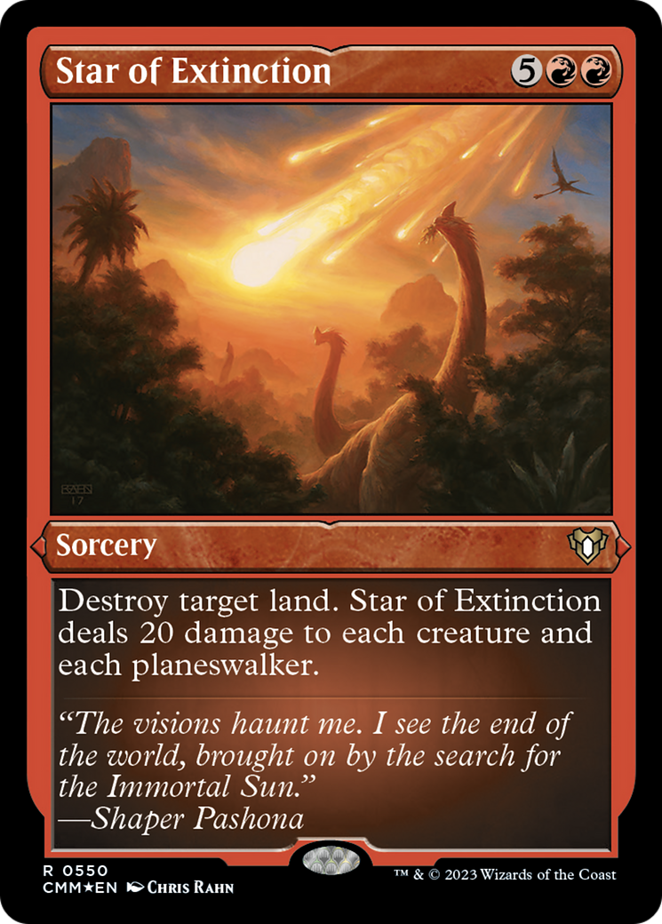 Star of Extinction (Foil Etched) [Commander Masters] | Gamer Loot