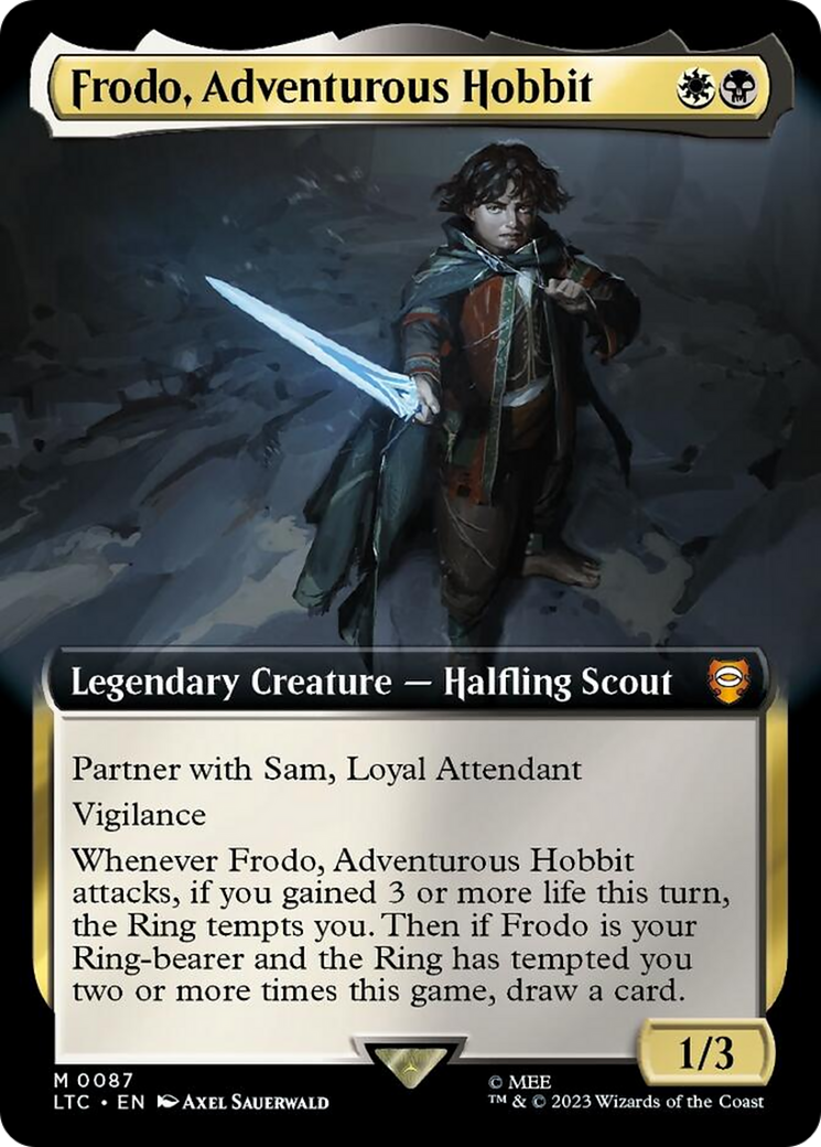 Frodo, Adventurous Hobbit (Extended Art) [The Lord of the Rings: Tales of Middle-Earth Commander] | Gamer Loot