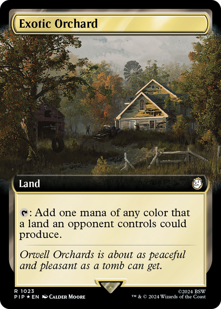 Exotic Orchard (Extended Art) (Surge Foil) [Fallout] | Gamer Loot