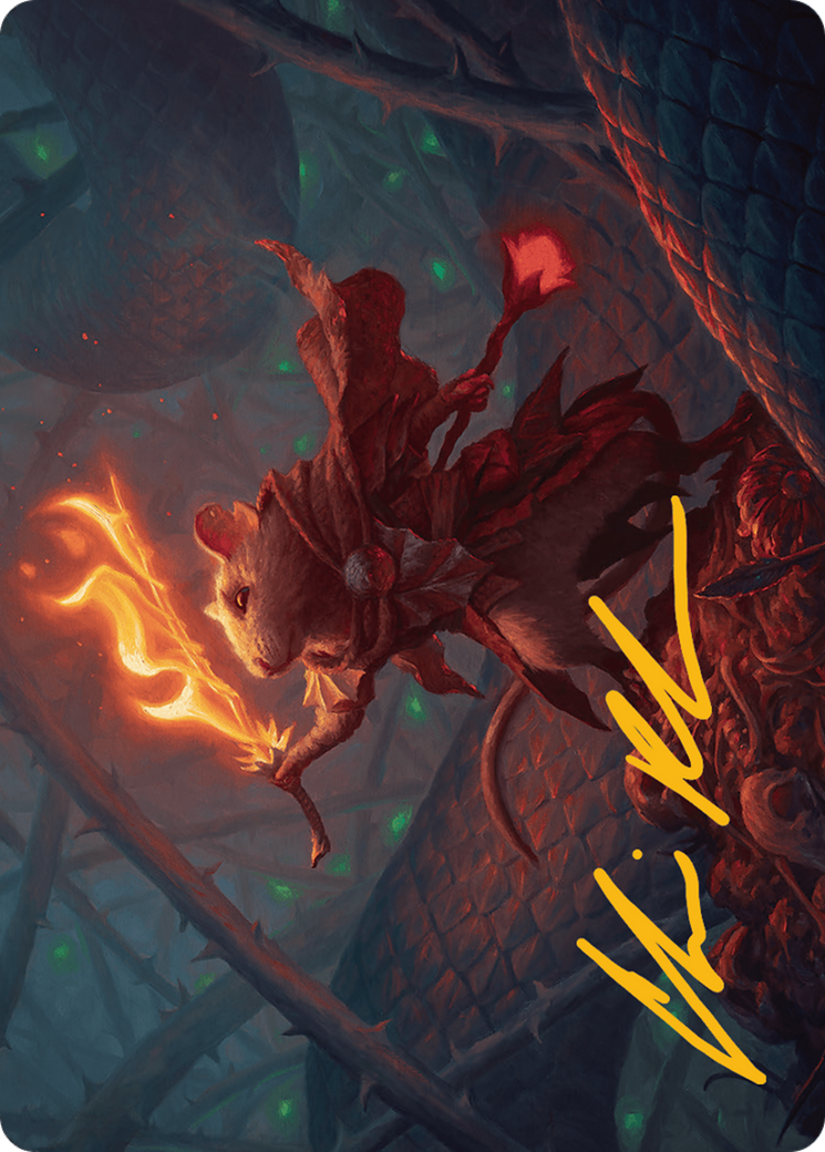 Emberheart Challenger Art Card (Gold-Stamped Signature) [Bloomburrow Art Series] | Gamer Loot