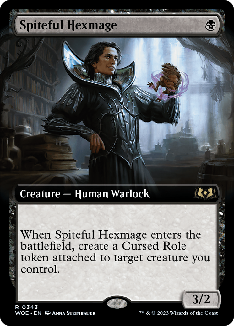 Spiteful Hexmage (Extended Art) [Wilds of Eldraine] | Gamer Loot