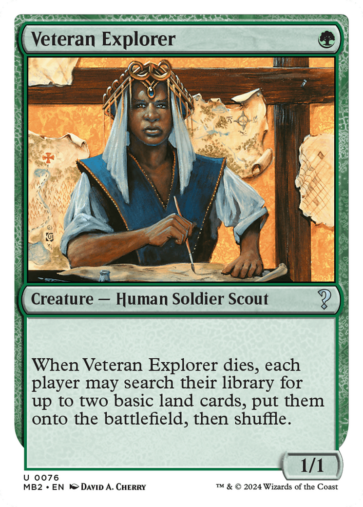 Veteran Explorer (White Border) [Mystery Booster 2] | Gamer Loot