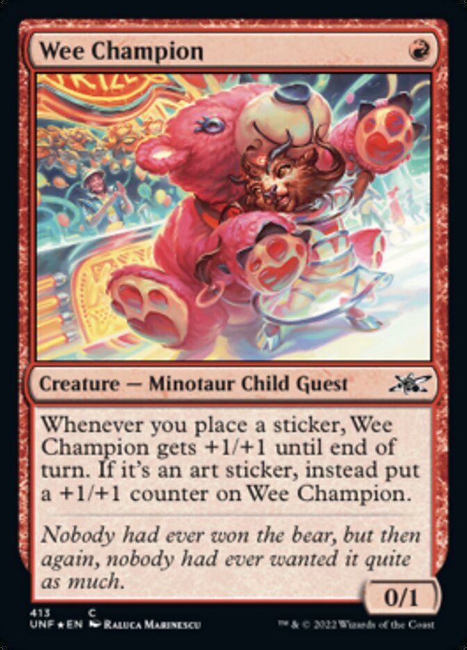 Wee Champion (Galaxy Foil) [Unfinity] | Gamer Loot