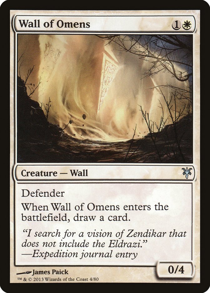 Wall of Omens [Duel Decks: Sorin vs. Tibalt] | Gamer Loot