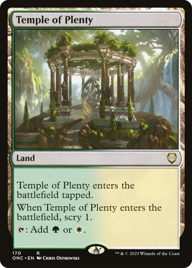 Temple of Plenty [Phyrexia: All Will Be One Commander] | Gamer Loot