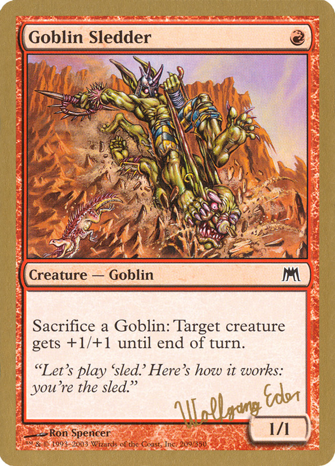 Goblin Sledder (Wolfgang Eder) [World Championship Decks 2003] | Gamer Loot