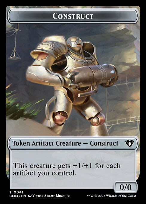 Elemental (0026) // Construct (0041) Double-Sided Token [Commander Masters Tokens] | Gamer Loot